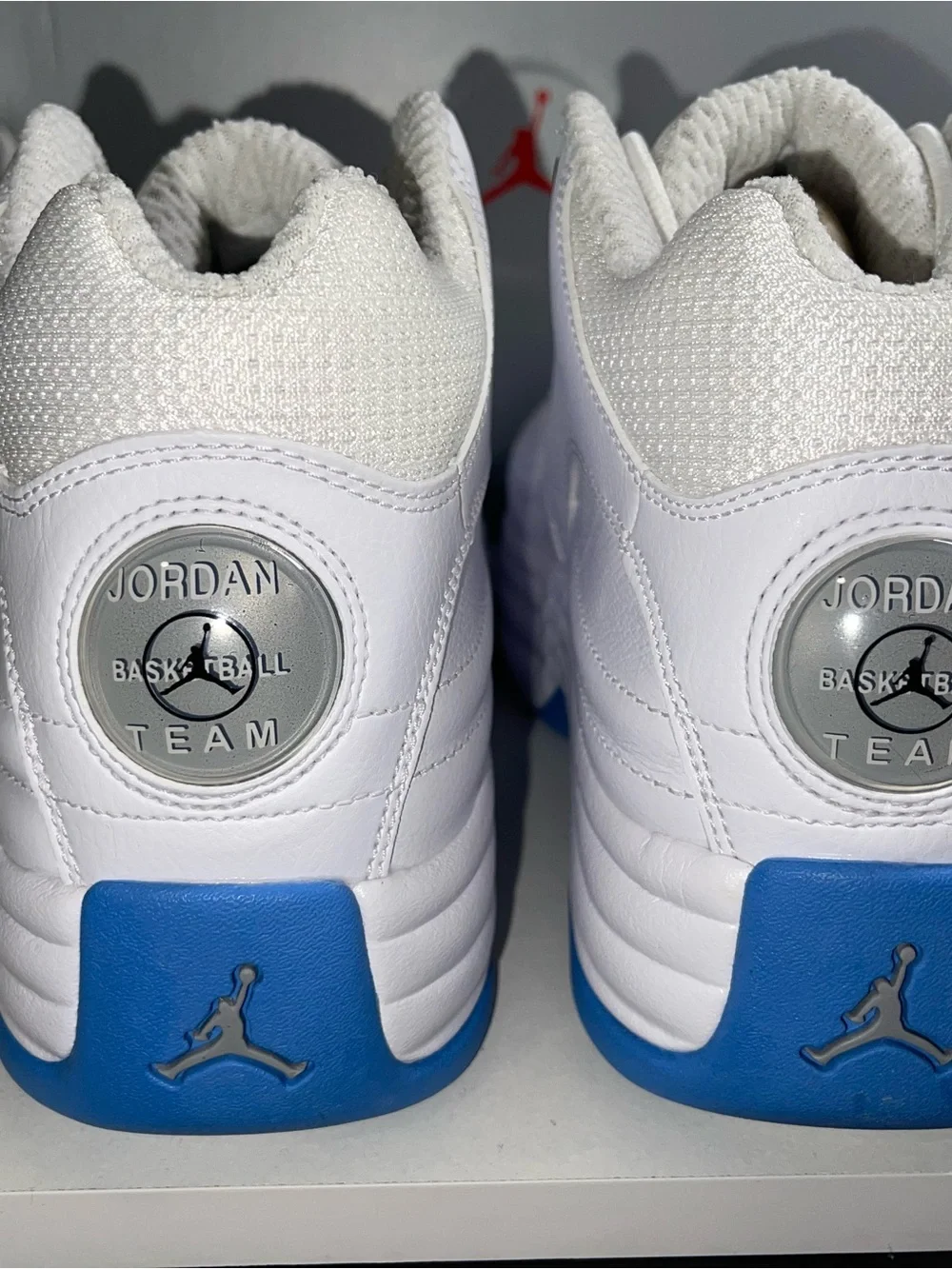 Jordan Jumpman Team 1 White University Blue Shoes / 9